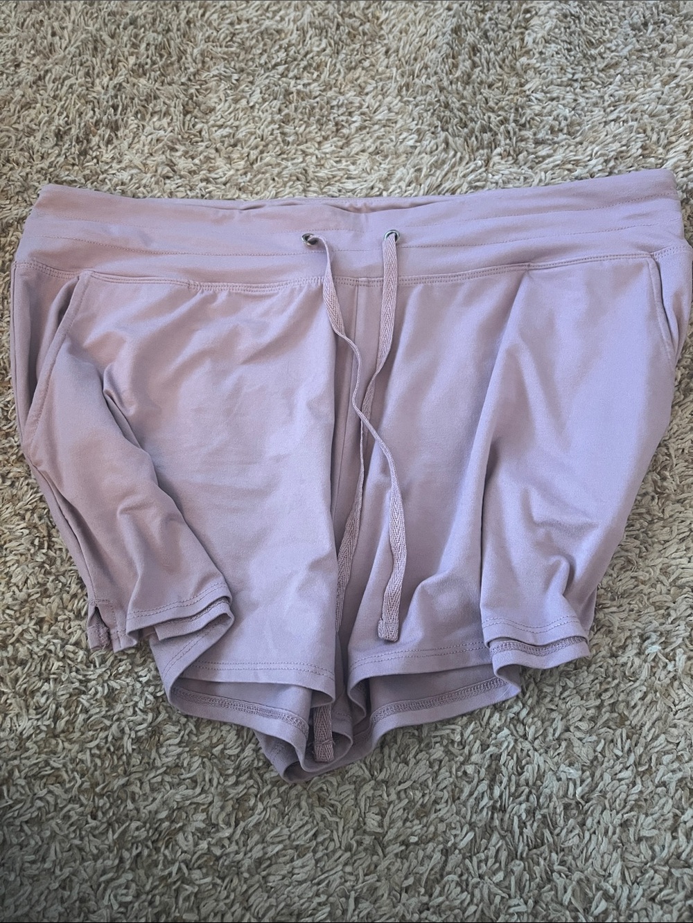 Mauve Athletic Lounge Shorts - Picture 4 of 4